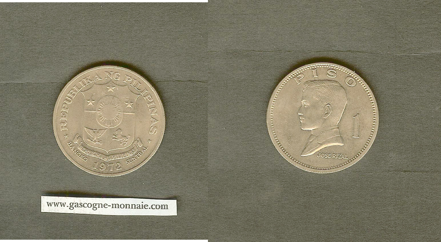 Philippines 1 peso 1972 SPL+